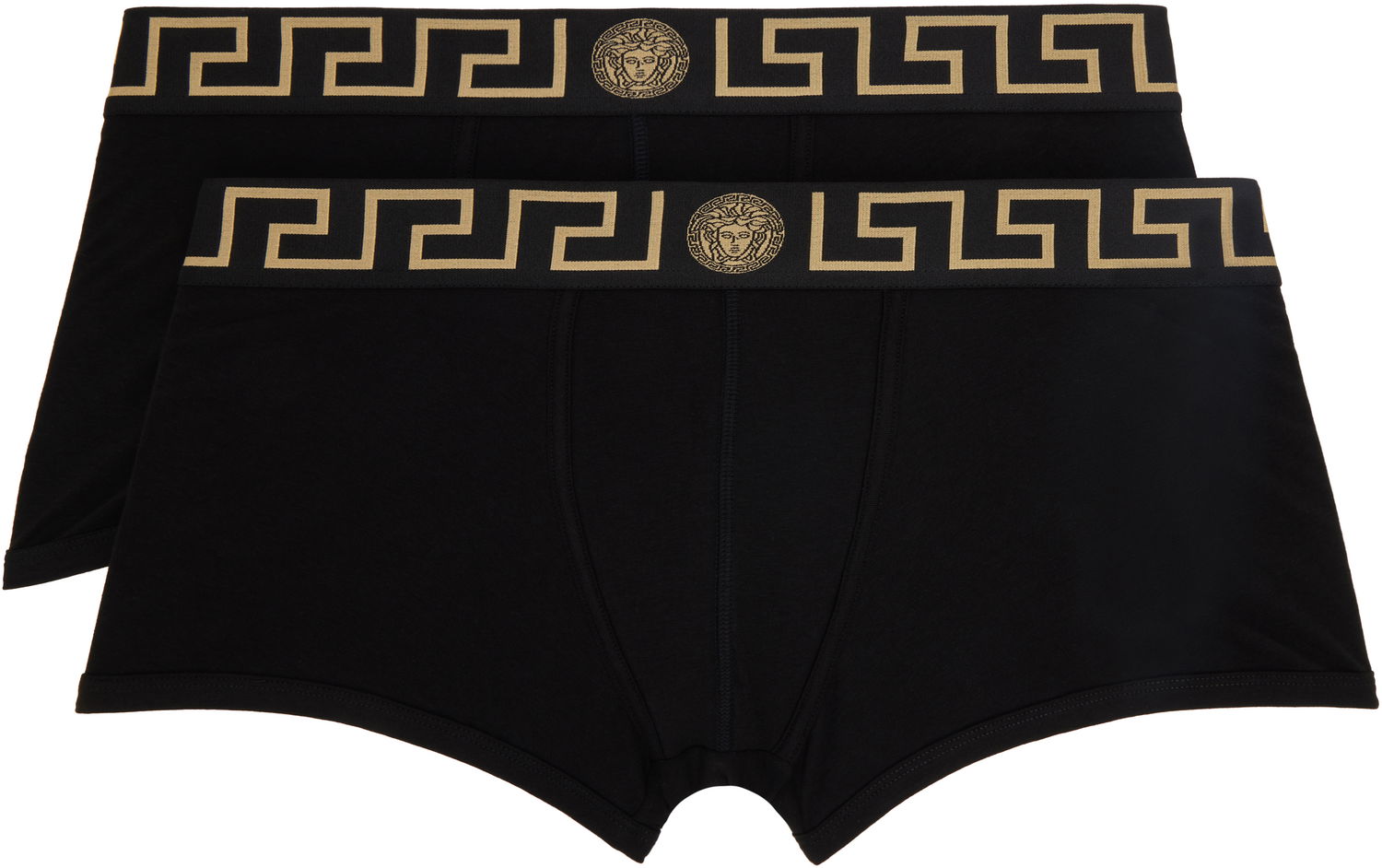 Боксерки Versace Versace Two-Pack Greca Border Boxer Briefs Черно | AU10181_1A10011, 0