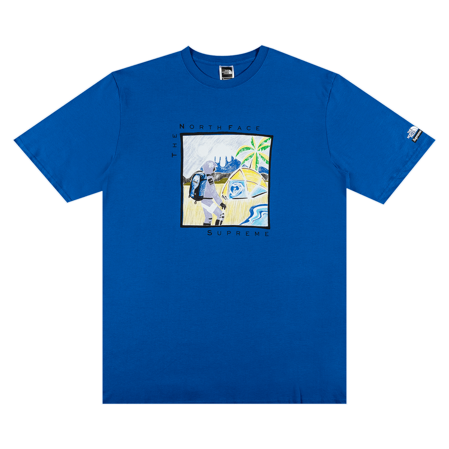 Тениска Supreme The North Face x Sketch Short-Sleeve Top Синьо | SS22KN7 BLUE, 0