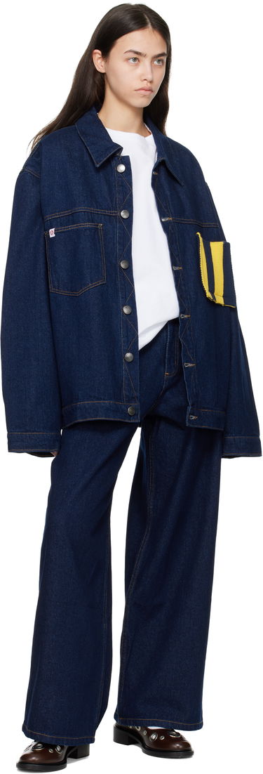 Яке Charles Jeffrey Loverboy Charles Jeffrey LOVERBOY Knit Patch Cargo Denim Jacket Синьо | 054010201, 3