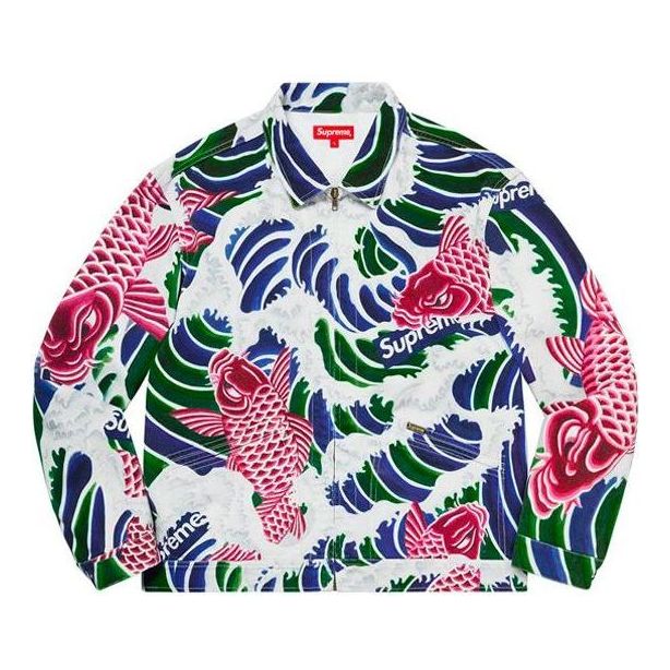 Яке Supreme Waves Print Work Jacket Многоцветен | SUP-SS20-664, 0
