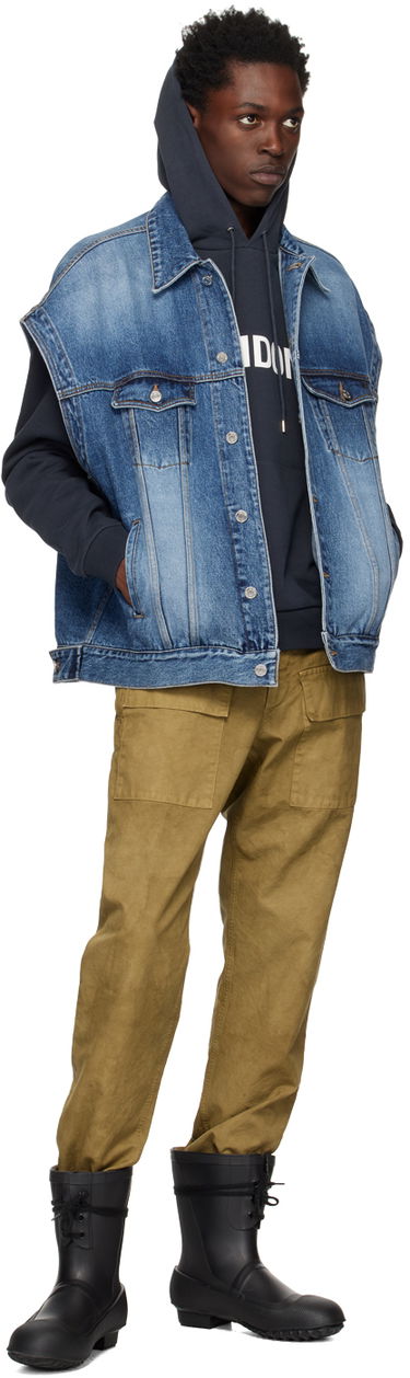 Жилетка We11done We11done Oversized Trucker Vest Синьо | WD-DV3-22-385-U-BL, 3