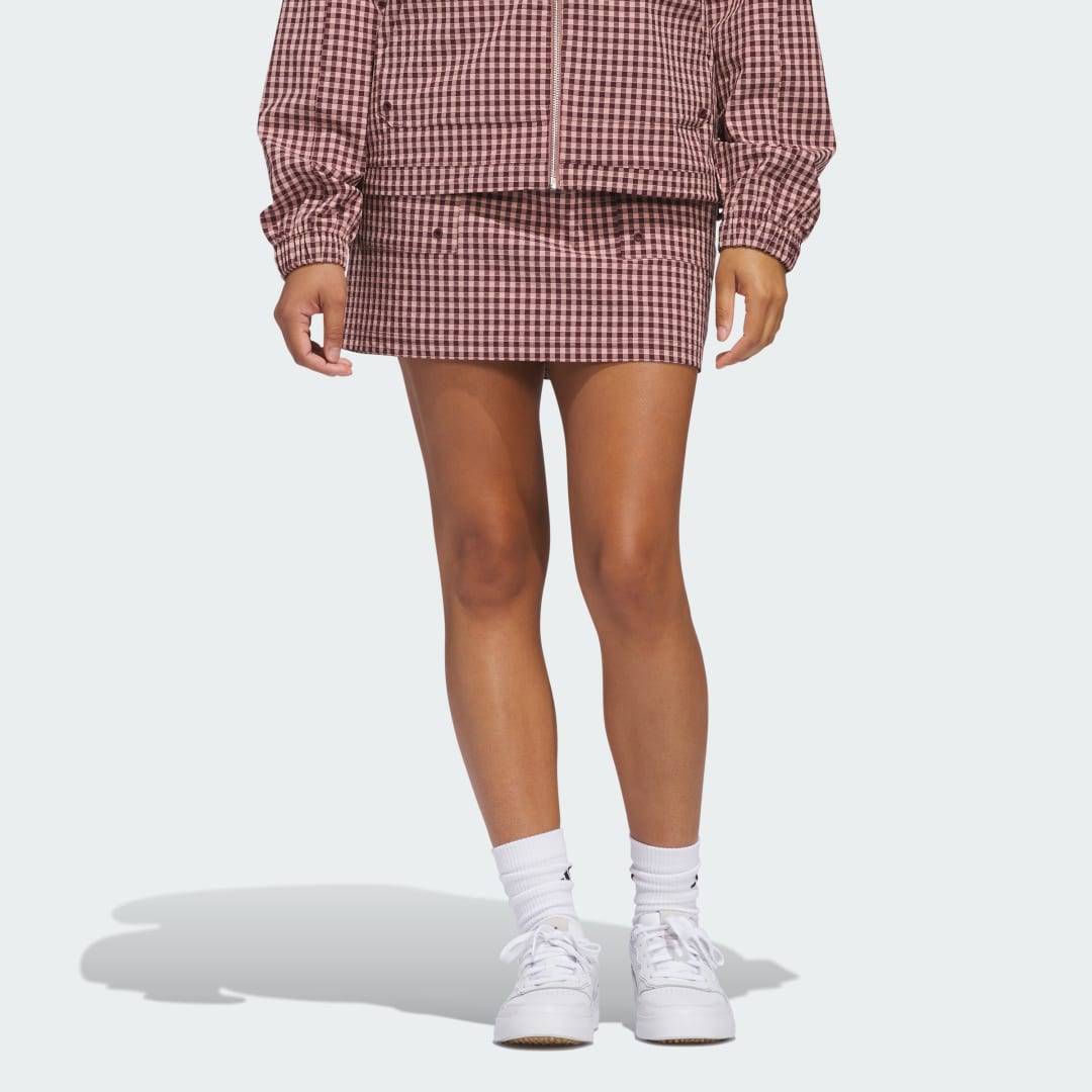 Пола adidas Performance Ultimate365 Gingham Skort Розово | JE9926, 0