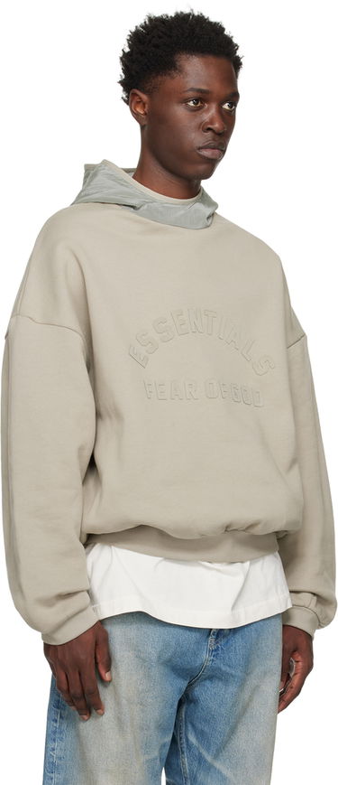 Суитчър Fear of God Essentials Nylon Fleece Hoodie Сиво | 202SP244315F, 1