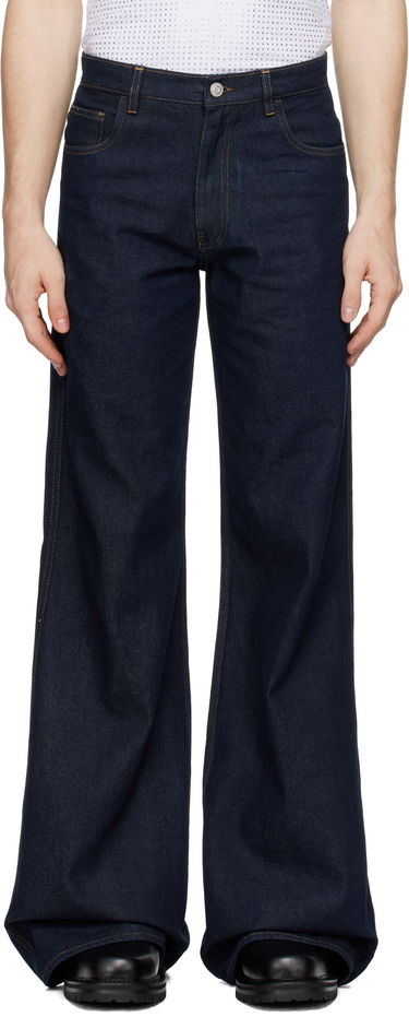 Дънки Coperni Coperni Wide Leg Jeans Синьо | COPP95F2013MEN, 0