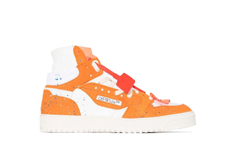 Кецове и обувки Off-White 3.0 Off Court High-Top White Orange Paint Splatter (Women's) Оранжево
 | OWIA112G20LEA0010120, 0