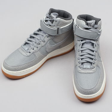Кецове и обувки Nike WMNS Air Force 1 HI Premium Сиво | 654440-008, 2
