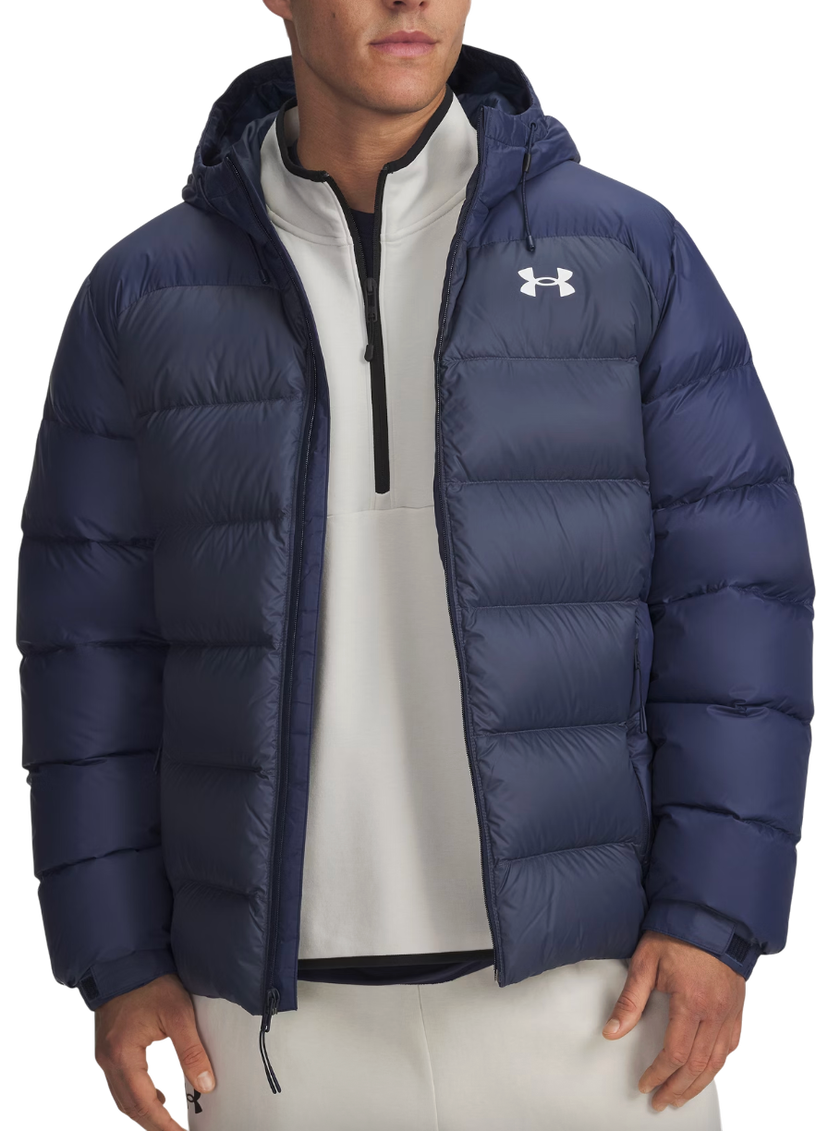 Пухо яке Under Armour Sportswear Down Hooded Puffer Jacket Тъмно синьо | 6006357-408