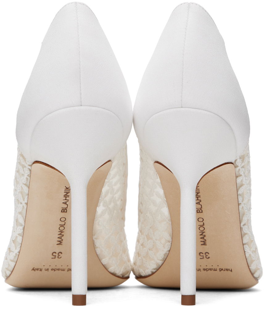 Аксесоари Manolo Blahnik Manolo Blahnik BBLA Lace Pumps Бяло | 423-1744, 1