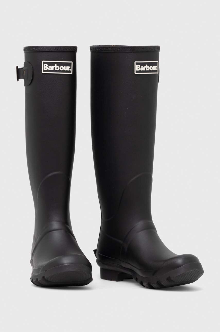 Кецове и обувки Barbour Black Bede Rubber Wellies Черно | LRF0043BK11, 1