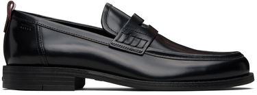 Кецове и обувки BOSS HUGO Leather Loafers with Rubber Sole Черно | 50548591, 0