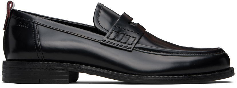 Кецове и обувки BOSS HUGO Leather Loafers with Rubber Sole Черно | 50548591