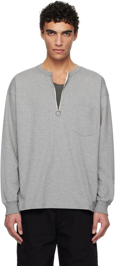 Суитчър NANAMICA nanamica Half Zip Long Sleeve T-Shirt Сиво | S25SH013U, 0