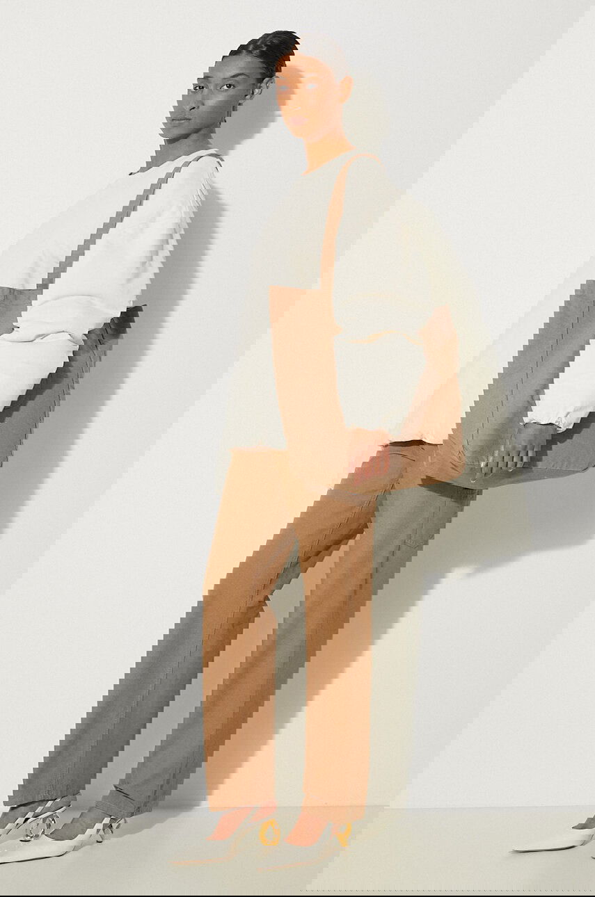 Панталони Carhartt WIP Simple Straight High Waist Pierce Pant Кафяво | I032966.2FS02, 1