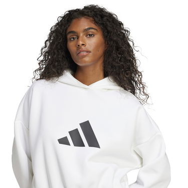 Суитчър adidas Performance Cropped Hoodie Бяло | JE0137, 5
