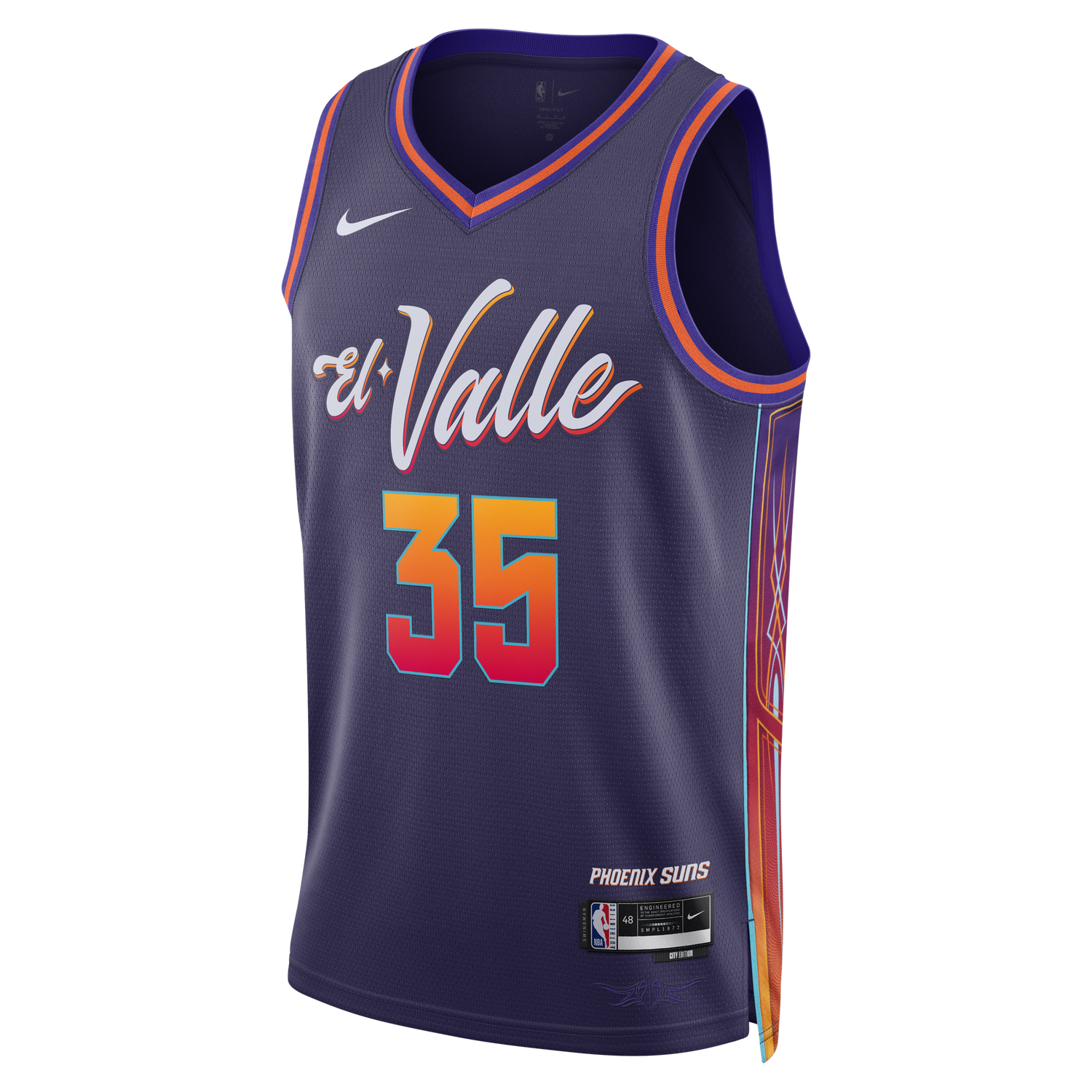 Фланелка Nike Dri-FIT NBA Swingman Jersey Kevin Durant Phoenix Suns City Edition 2023/24 Тъмно синьо | DX8516-539, 1