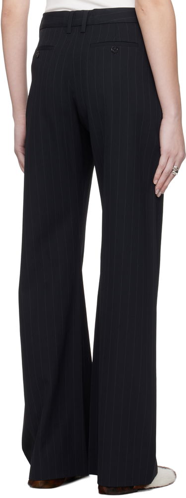 Панталони Acne Studios Acne Studios Pinstripe Trousers Черно | AK0873-, 2
