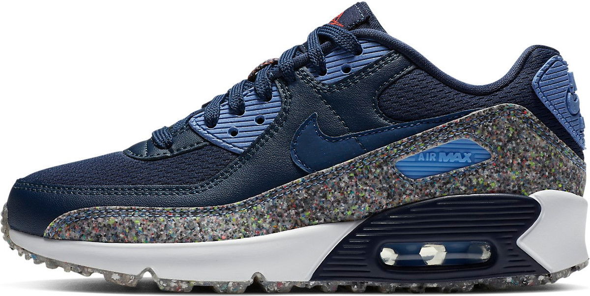 Кецове и обувки Nike Air Max 90 SE GS Синьо | cq9909-400, 0