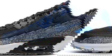 Кецове и обувки Nike Air Max 90 SE GS Синьо | cq9909-400, 0