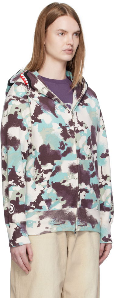 Суитчър BAPE A Bathing Ape Map Camo Shark Full Zip Hoodie Многоцветен | 001ZPL302001L, 1