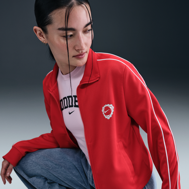 Яке Nike Sportswear Cropped Track Jacket Червено | IM0327-657, 3
