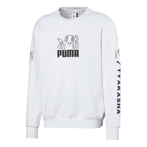 Пуловер Puma TYAKASHA Crewneck Sweatshirt Бяло | 595562-02, 0
