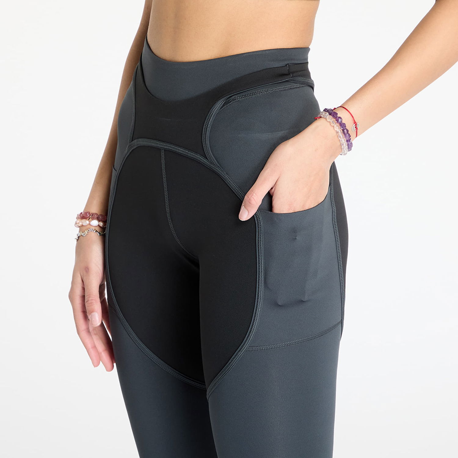 Клинове adidas Performance adidas by Stella McCartney Two-tone Leggings Сиво | JM0302, 1