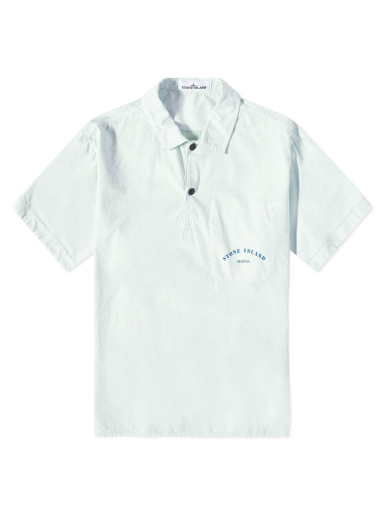 Поло тениска Stone Island Marina Chalk Plating Short Sleeve Shirt Light Green Тюркоазено | 7815111X3-V0052