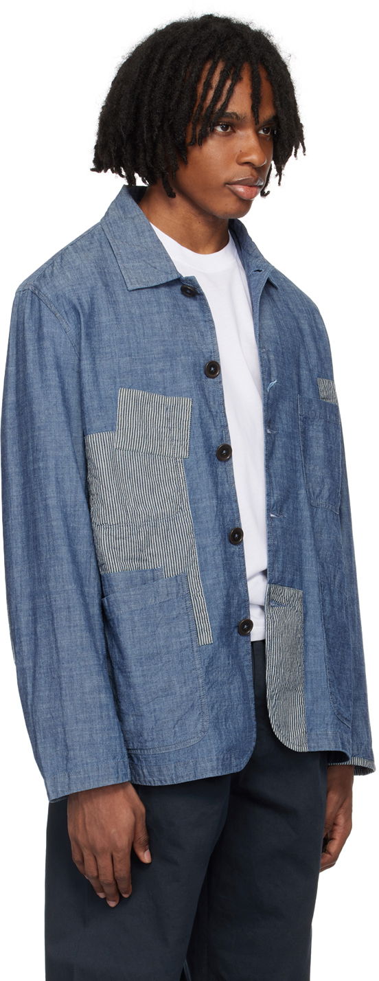 Яке Universal Works Universal Works Patched Bakers Jacket Синьо | P3008, 1