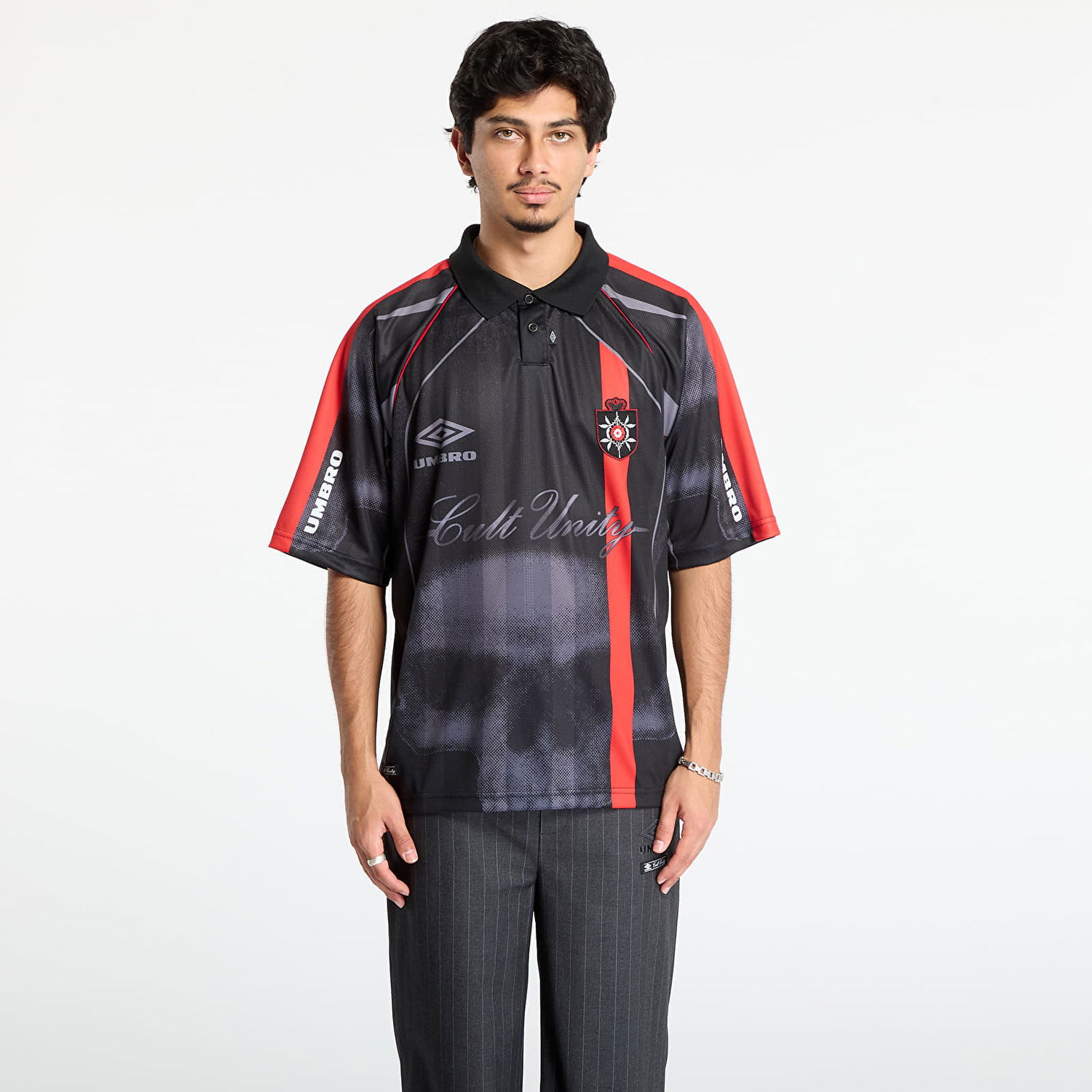 Поло тениска Umbro Cult Unity Jersey Polo L Многоцветен | UBMW0402FA251 BLK0042, 0