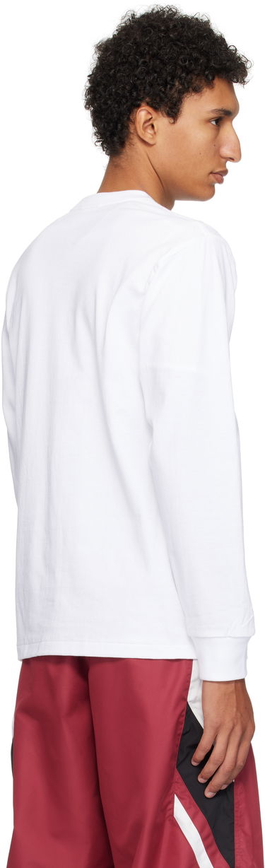 Тениска BAPE A Bathing Ape College Long Sleeve T-Shirt Бяло | 001LTL301013M, 2