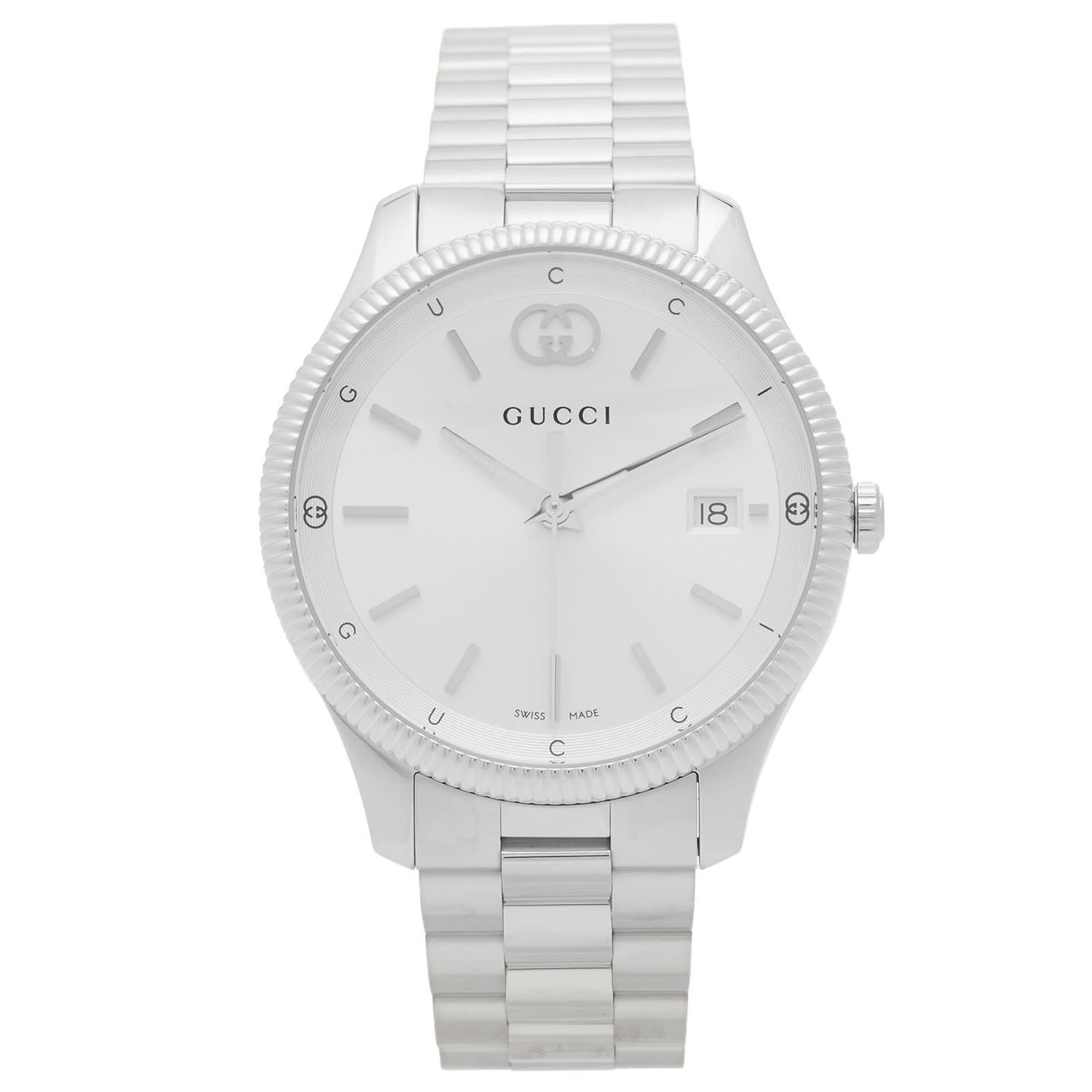 Часовник Gucci G-Timeless 40mm Silver Watch Металик | YA1264232, 0