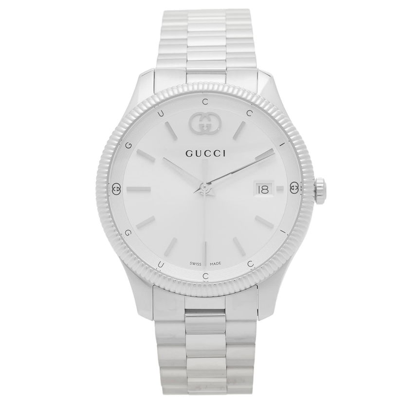 Часовник Gucci G-Timeless 40mm Silver Watch Металик | YA1264232