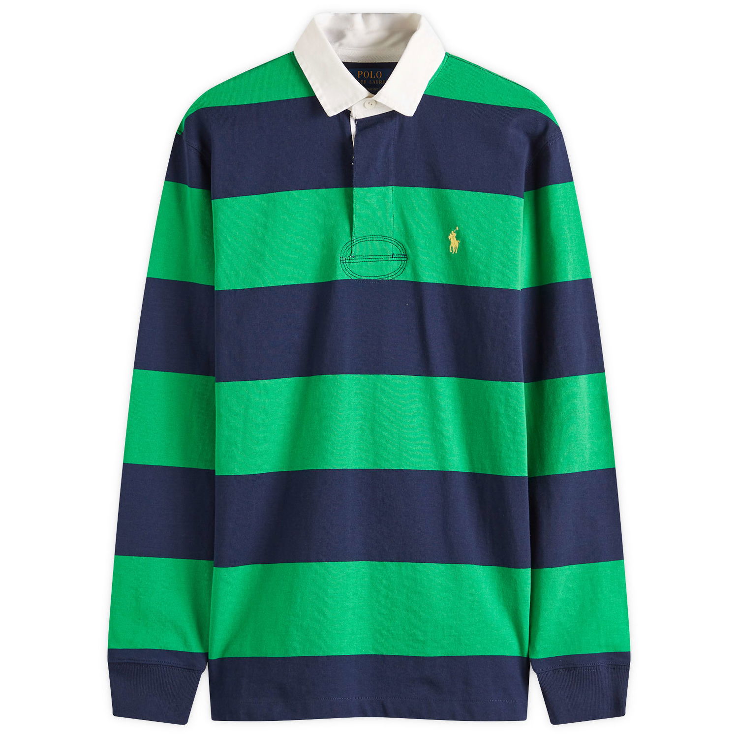 Поло тениска Polo by Ralph Lauren Ralph Lauren Long Sleeve Rugby Shirt, Size Large Зелено | 710900566015, 1