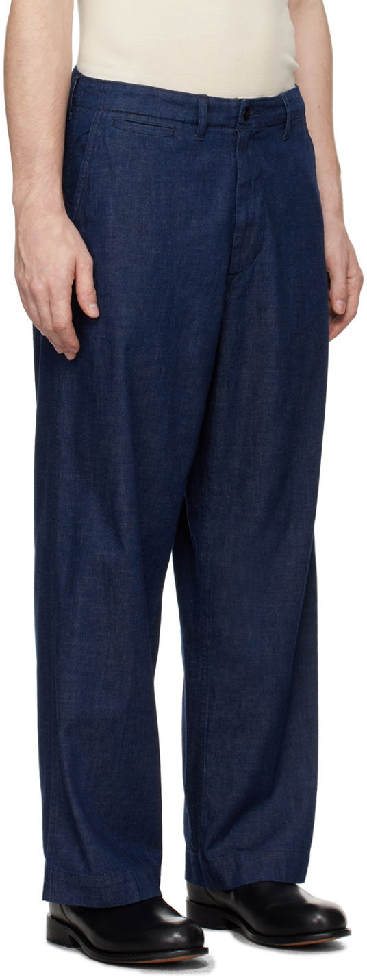 Панталони BEAMS Beams Plus Military Denim Trousers Синьо | 3823-0160-791, 1