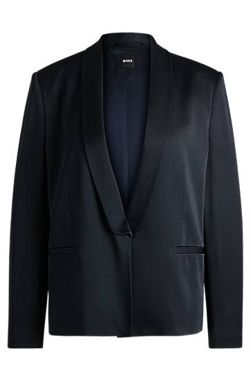 Яке BOSS Relaxed-Fit Shawl-Lapel Blazer Тъмно синьо | 50537473, 0