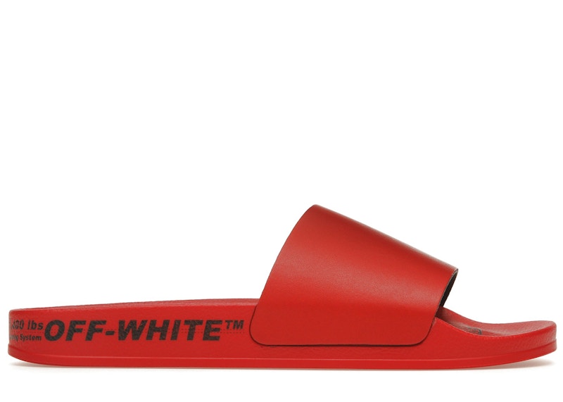Кецове и обувки Off-White Industrial Belt Slides Red Black Червено | OMIC001S22MAT0012510, 0