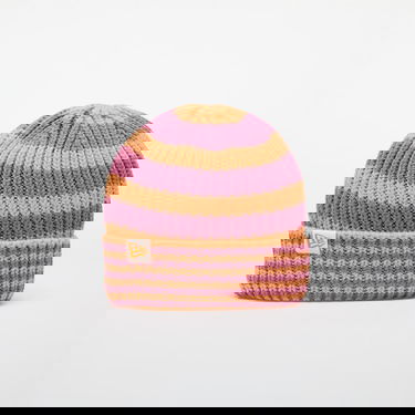 Шапка New Era Hat Knit Medium Stripe Beanie Orange Glaze Universal Оранжево
 | 60565459, 0