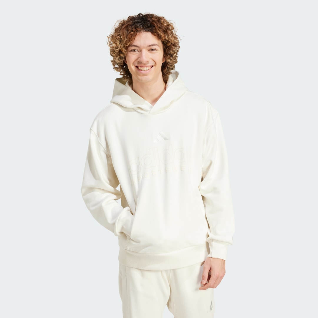 Суитчър adidas Performance Fleece Graphic Hoodie Бяло | IY6594, 0
