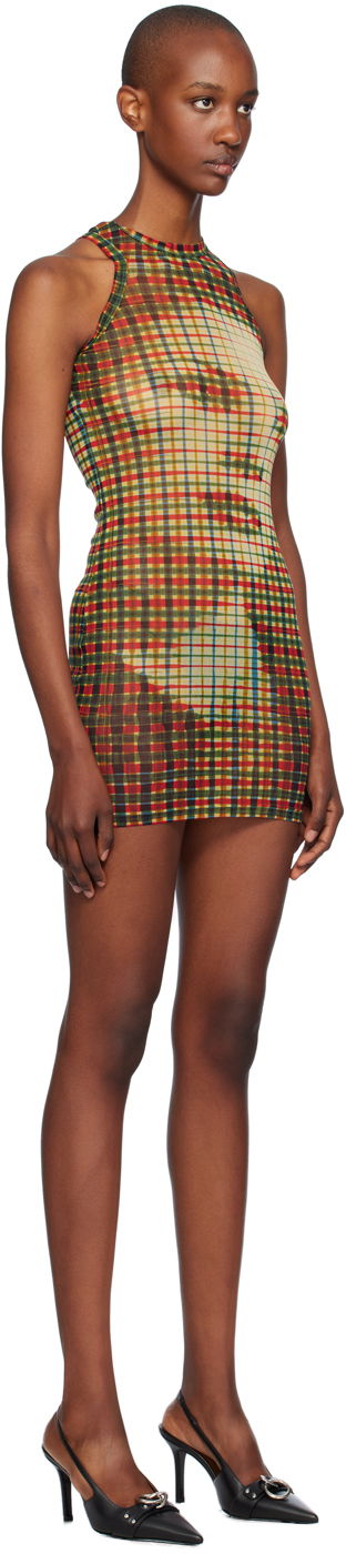 Pокля Jean Paul Gaultier Jean Paul Gaultier Tartan Face Print Mini Dress Многоцветен | 24/31-F-RO273-T563-95105030, 1