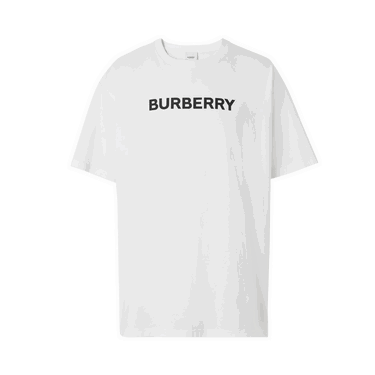 Тениска Burberry Logo Print Oversized T-Shirt Бяло | 8055309, 0