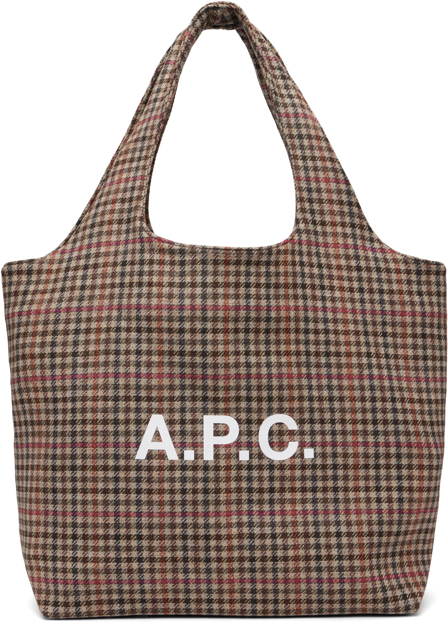 Голяма пазарска чанта A.P.C. A.P.C. Ninon Plaid Tote Многоцветен | WVBEJ-M61565, 0