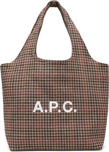 Голяма пазарска чанта A.P.C. A.P.C. Ninon Plaid Tote Многоцветен | WVBEJ-M61565, 0