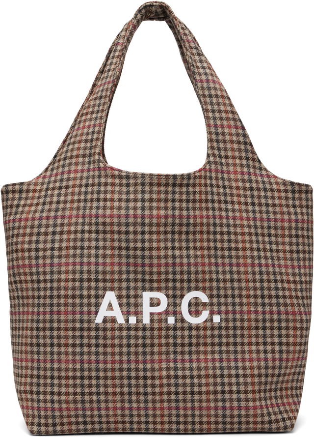 A.P.C. Ninon Plaid Tote