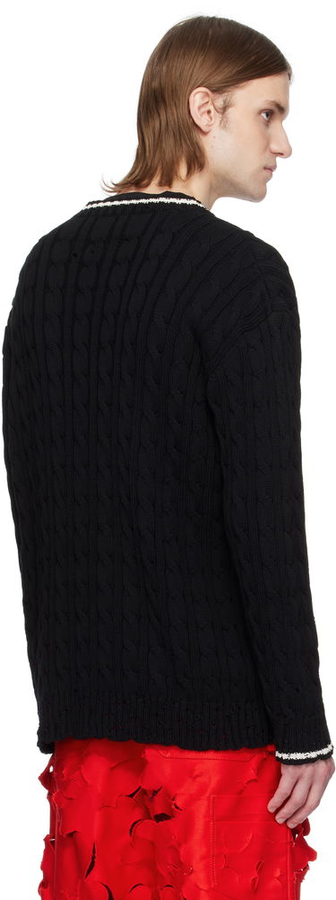 Пуловер Marni Dishevelled Cable Cotton Gauge 5 Sweater Черно | GCMG0425Q0 UFC656, 2