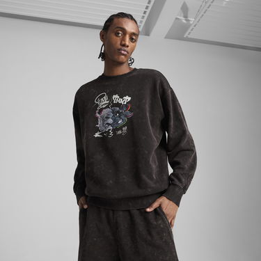Суитчър Puma PUMA x TMNT Relaxed Fit Graphic Sweatshirt Черно | 630100_01, 0