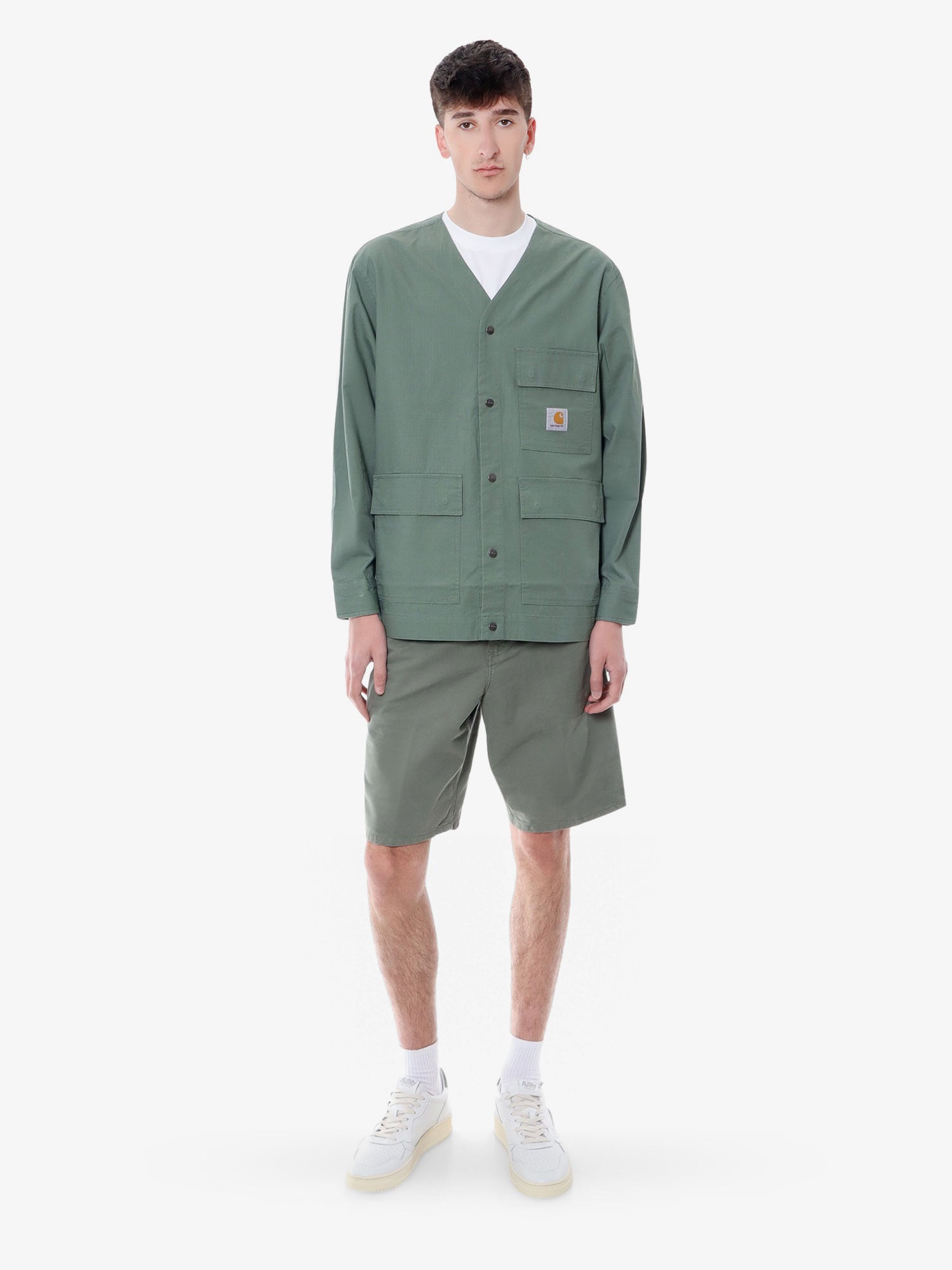 Къси панталони Carhartt WIP Single Knee Shorts Carhartt WIP Зелено | I0315041YFGD, 1