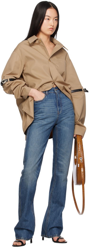 Дънки Coperni Coperni Straight Leg Jeans Синьо | COPP78252, 3