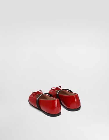 Аксесоари Dolce & Gabbana Dolce & Gabbana Patent Leather Ballet Flats With Elastic Червено | D20093A483187124, 2