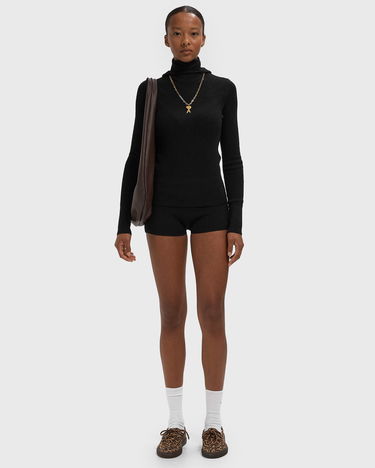 Суитчър Fear of God Waffle Knit Long Sleeve Hoodie Черно | 192SP257230FW-861, 2