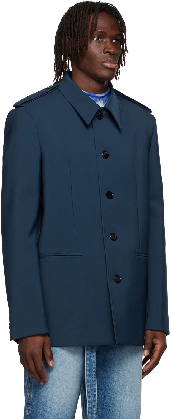Яке We11done We11done Regular Collar Jacket Тъмно синьо | WD-JK1-22-084-M-NV, 1